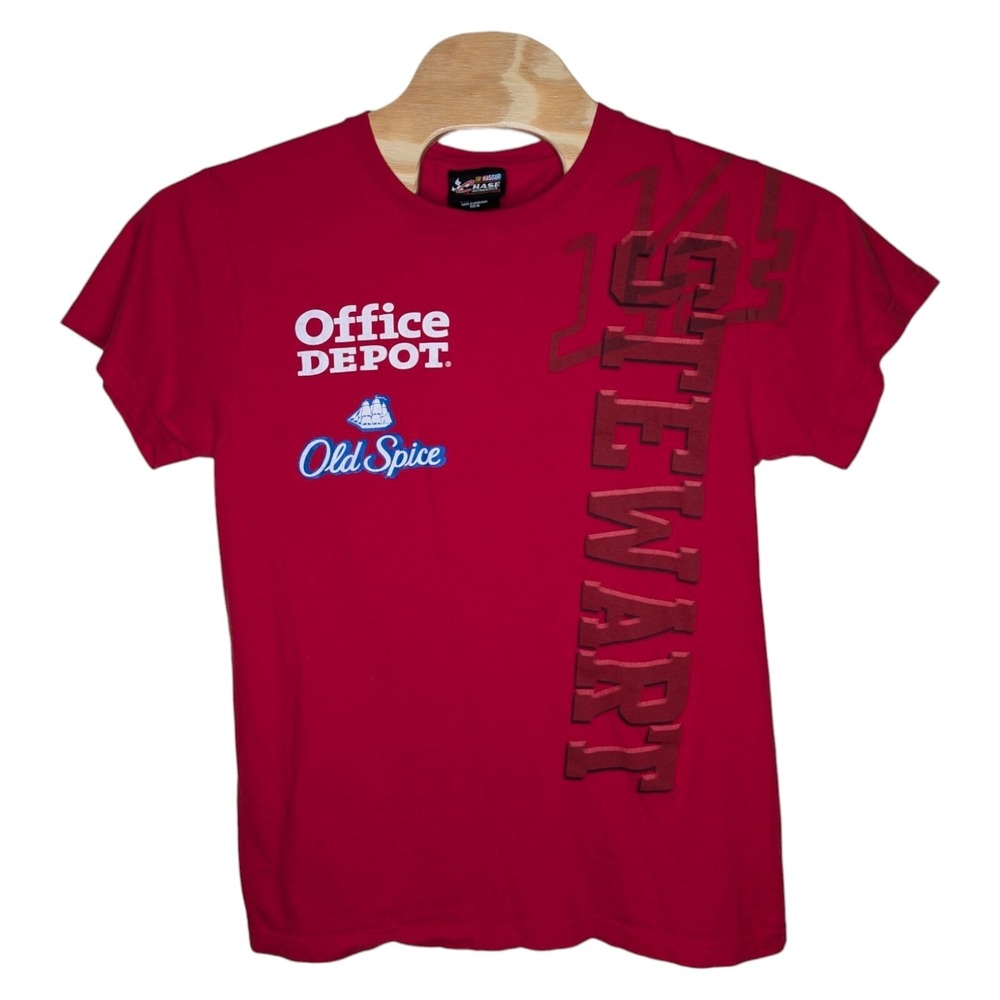 Chase Authentics Nascar Mens T Shirt Medium Red Tony Stewart #14 Old Spice